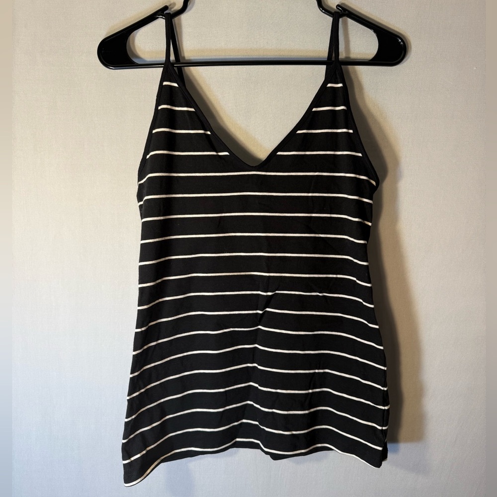 Express Black and White Striped Camisole